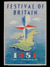 'Festival of Britain', Abram Games, 1951, Colour lithograph, 76.2 cm x 50.8 cm, V&A Prints & Drawings Study Room, level C, case Y, shelf 71, box C